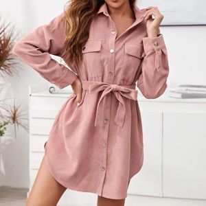 Shien Pink Wrap Dress